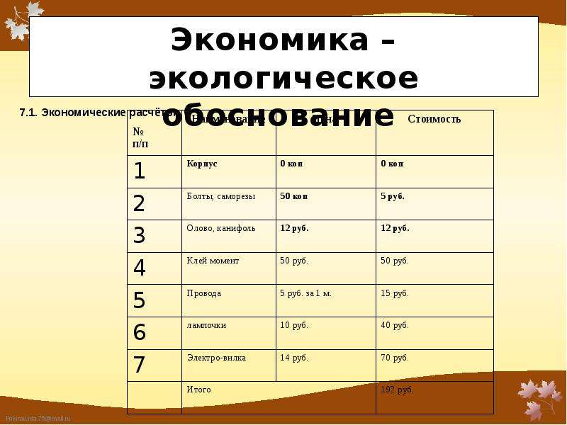 Обоснование проекта по технологии футболка