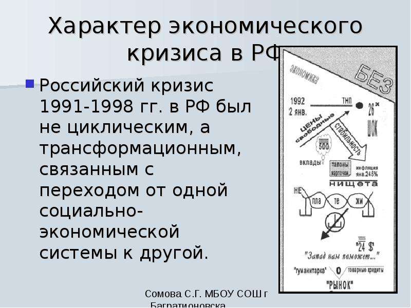 Презентация на тему экономический кризис 1998 года