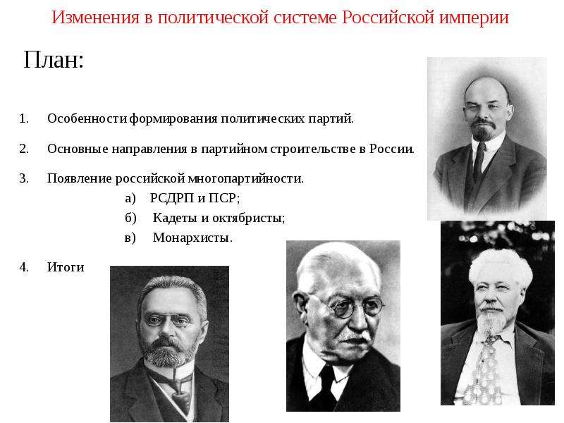 Российская империя особенности. Изменения в империи особенности. Лидер партии октябристов 1905.