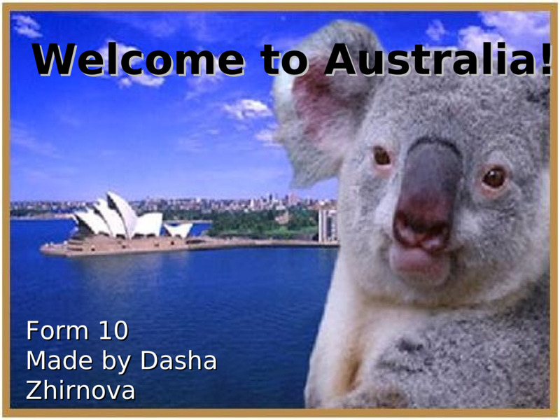 Welcome to Australia!, слайд №1