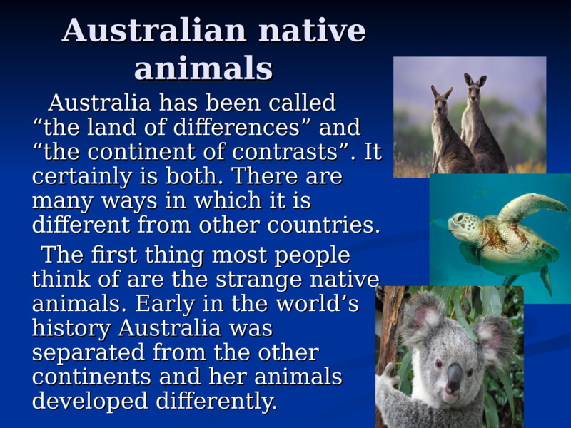 Welcome to Australia!, слайд №11