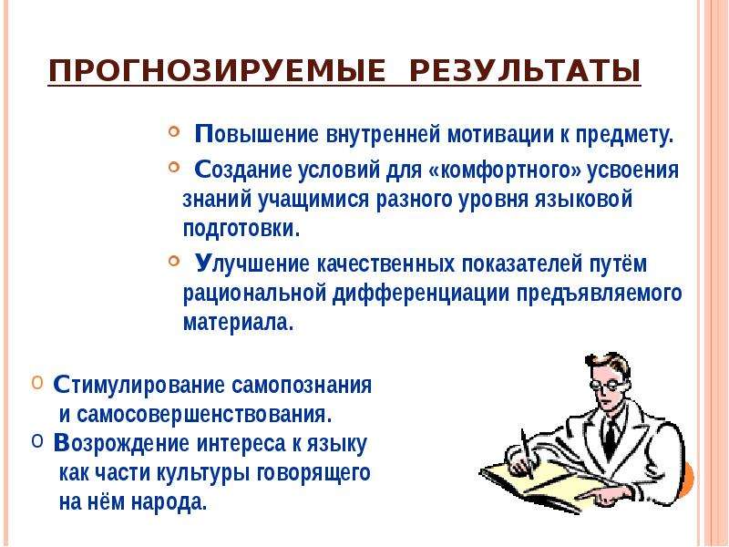 Повышение результата. Повышение внутренней мотивации. Улучшение качественных показателей. Повышение внутреннего курса.