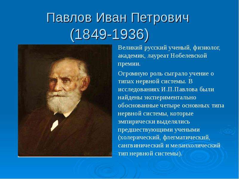 Павлов биография презентация