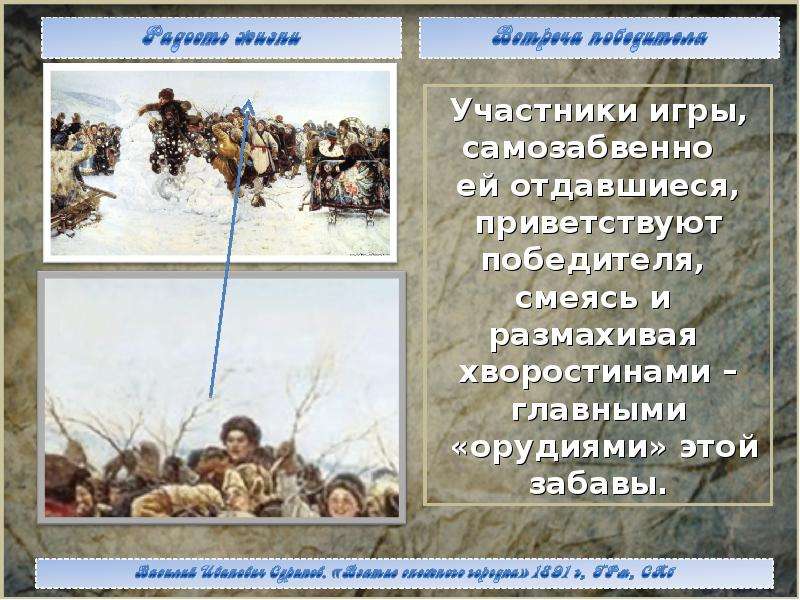 Сочинение по картине сурикова взятие снежного городка 8 класс по плану