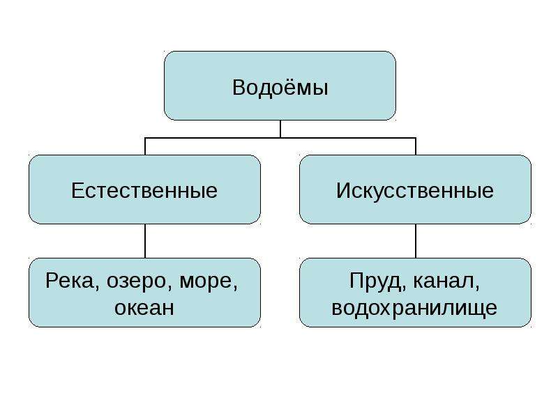 Дополни схему водоемы окружающий мир 2 класс