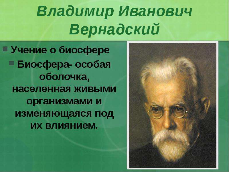 Развитие представлений о биосфере проект