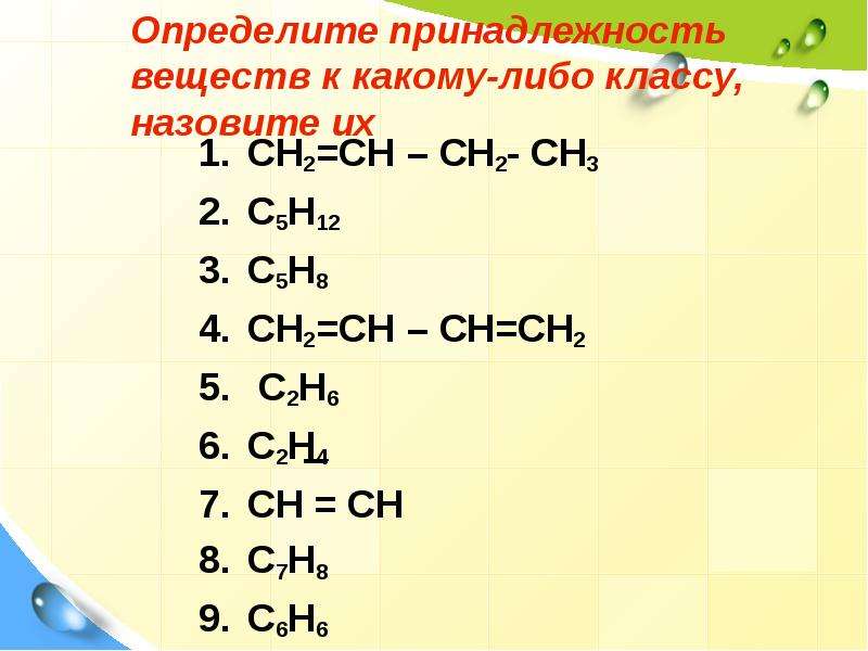 Ch ch определить класс. Ch3-c=Ch-c=ch2. H3c-ch2-ch2-ch2-c=Ch. К какому классу органических соединений относится ch2 ch2. Названия органических соединения h2c ch2 h2c ch2.