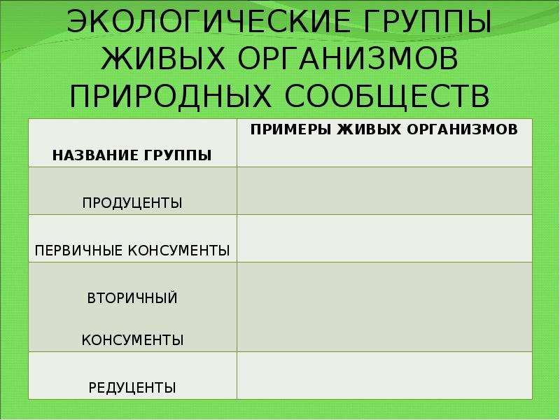 Презентация по биологии сообщества живых организмов