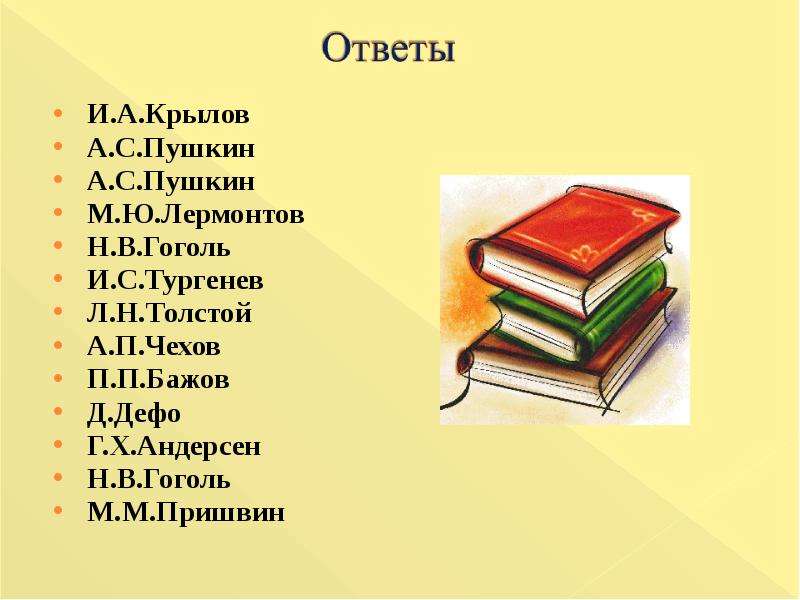 Самая сложная книга в мире. Книга величайшее из чудес созданное человеком стенд. Укажи фамилию писателя-сказочника: * м.ю.Лермонтов п.п, Бажов а.п.Чехов. Укажите прочитанные вами произведения Пушкина Гоголя Лермонтова. Как относились к книге Пушкин Гоголь толстой 6 класс.