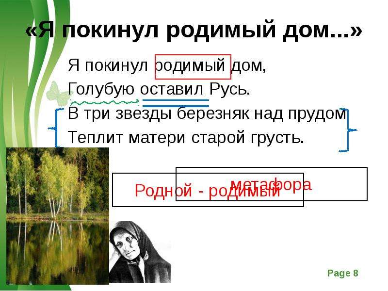 Я покинул родимый дом. Я покинул родимый дом голубую оставил. Я покинул родной дом голубую оставил Русь. Я покинул родимый дом метафоры.