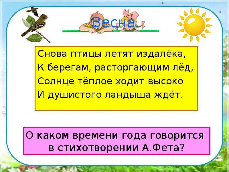 Урок окружающего мира 2 класс в гости к весне презентация школа россии