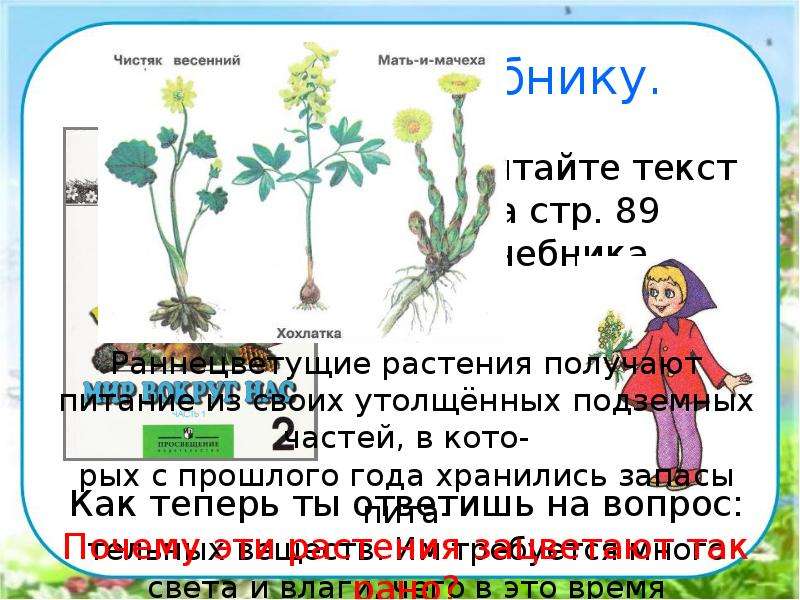 Окружающий мир 2 класс презентация на тему в гости к весне 2 класс