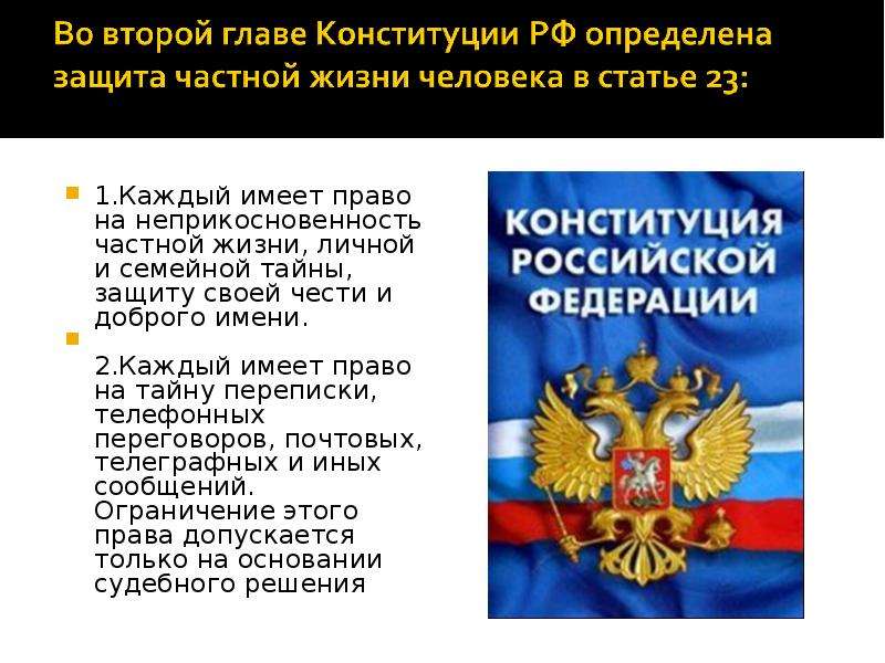 Включи правовой. Конституция неприкосновенность. Конституция право на неприкосновенность частной жизни. Каждый имеет право на неприкосновенность частной жизни. Конституционные права о неприкосновенности.