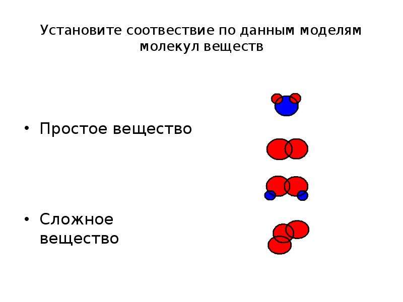 На рисунке 1 3 изображены модели молекул трех веществ