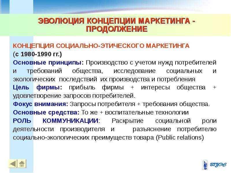 Концепция социально этического маркетинга. Каким концепциям маркетинга придерживается IBM?.