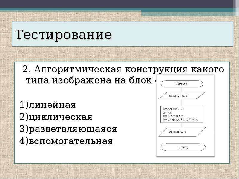 Алгоритмическая структура какого типа изображена на блок схеме условие действие 1 действие 2