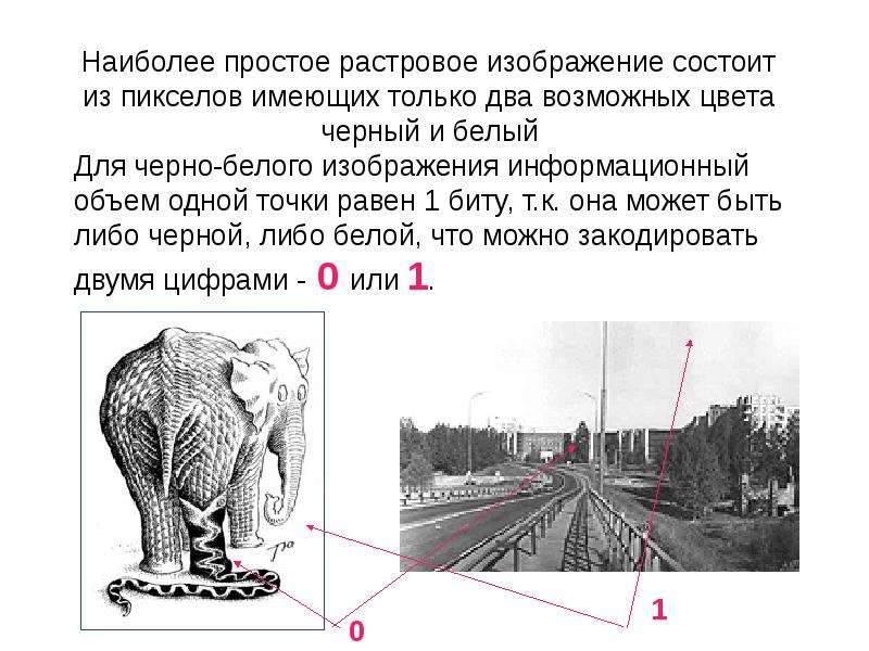 Растровое изображение состоит из