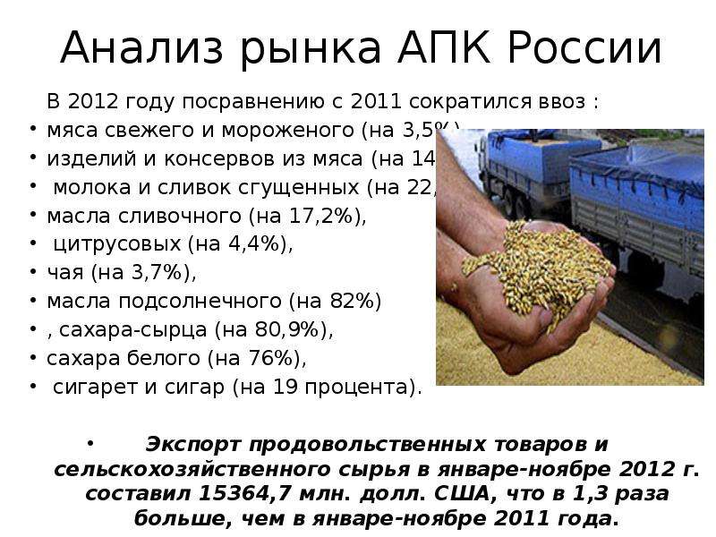 Агропромышленный комплекс презентация