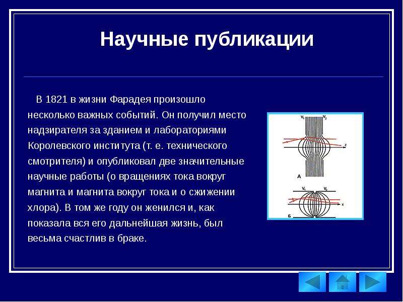 Указка фарадея. Ряд Фарадея. Опыт Фарадея.