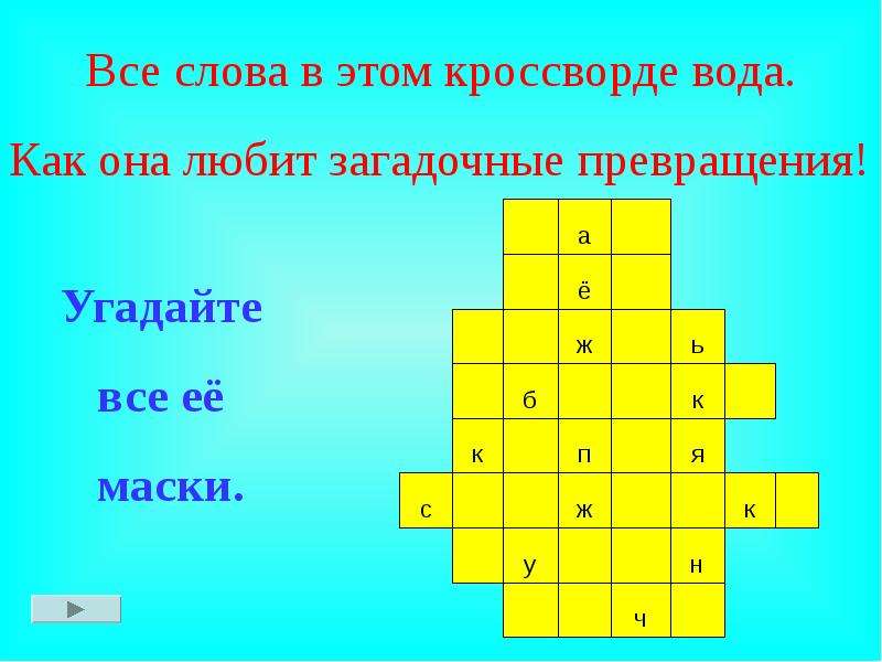 Кроссвордов жидкости. Кроссворд про воду. Кроссворд о воде с ответами. Кроссворд на тему вода для детей. Детский кроссворд о воде.