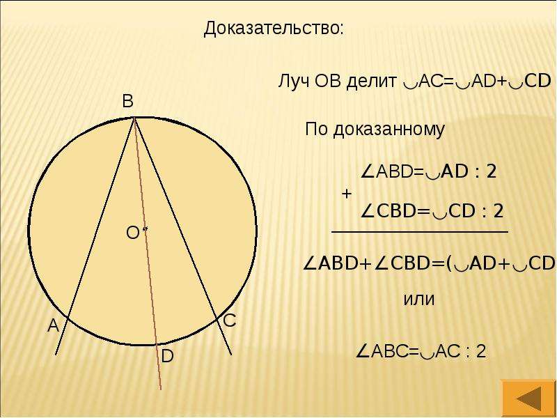 Теорема о вписанном угле 8 класс - презентация_, слайд №11