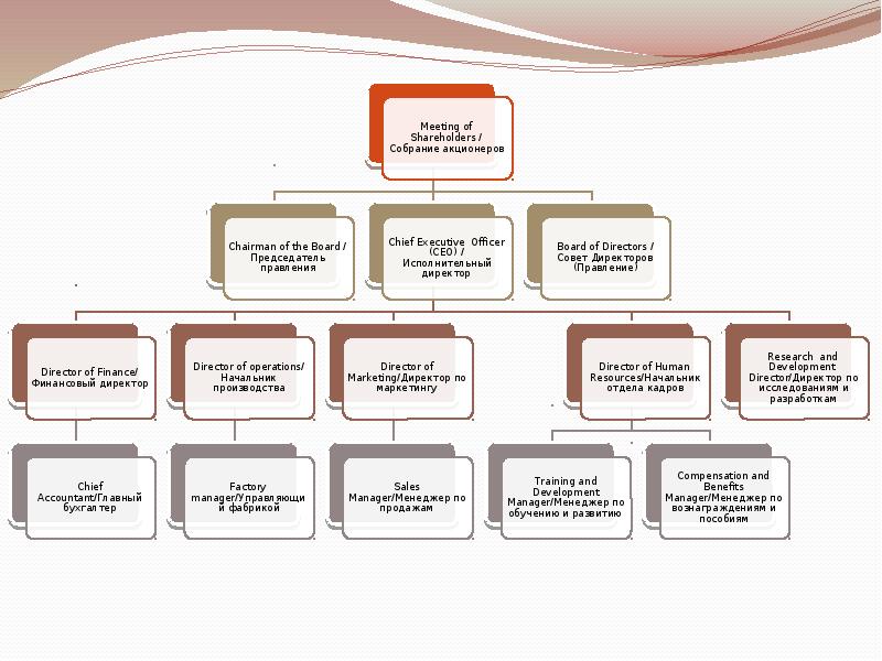 Организационная структура презентация