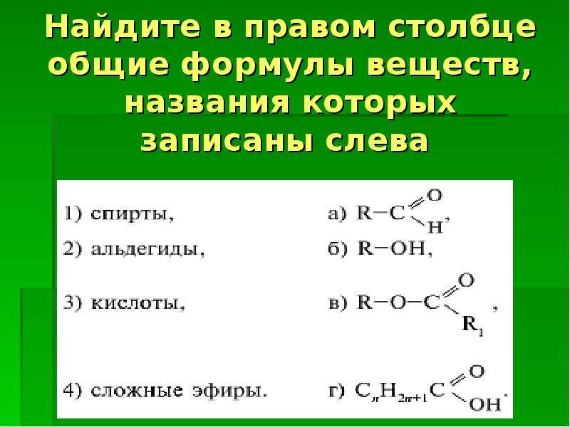 Эфир относится к группе. Названия органических веществ и Общие формулы. Сложные эфиры формула вещества. К классу сложных эфиров относится вещество, формула которого. К сложным эфирам относится вещество формула которого.