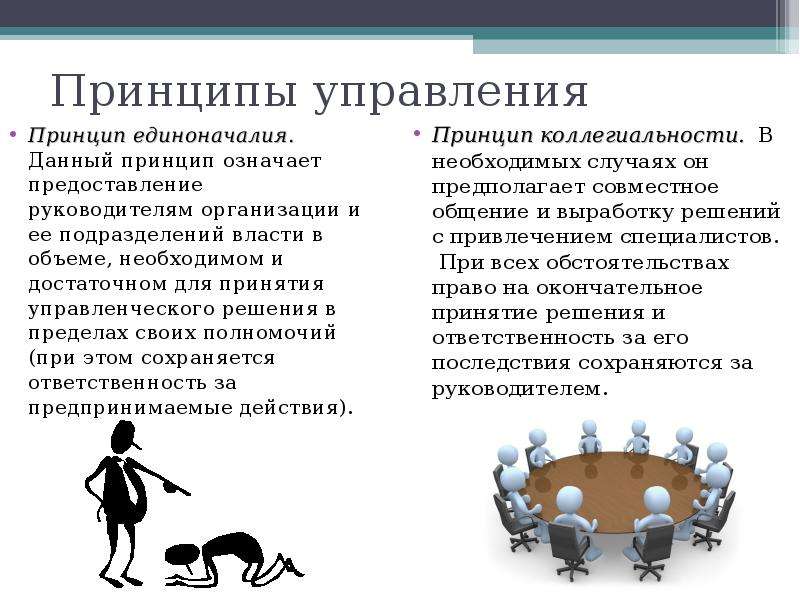 Выполнять принципы. Принцип единоначалия. Принципы управления. Принципы методов управления. Принцип единоначалия в управлении.