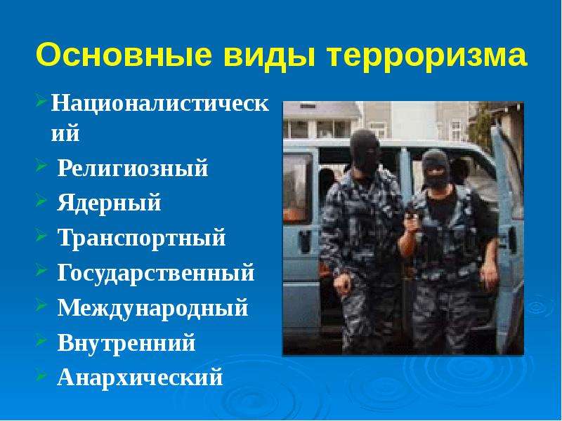 Виды терроризма картинки