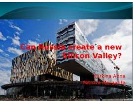 Can Russia create a new Silicon Valley? Kurkina Anna Petrova Margarita