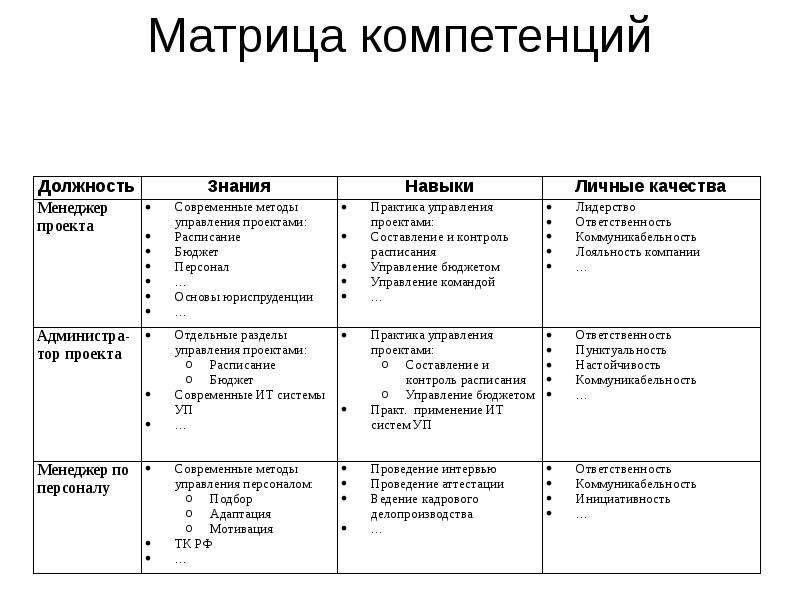 Матрица социального проекта