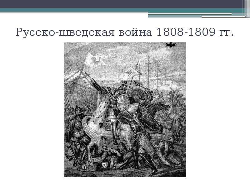 Русско шведская война 1808 1809 карта егэ