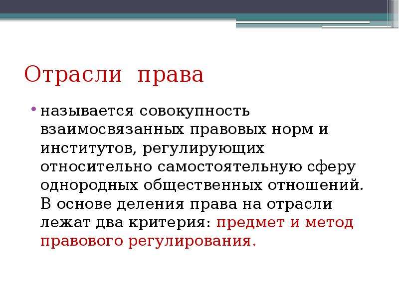 Совокупность правовых норм определяющих положение