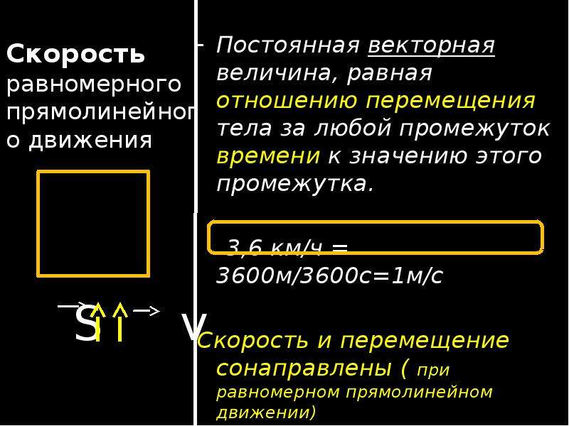 Векторная величина равная отношению перемещения. Скорость сонаправлена с перемещением. Постоянная Векторная величина равная отношению. Ускорение и скорость сонаправлены. Постоянная величина вектор.