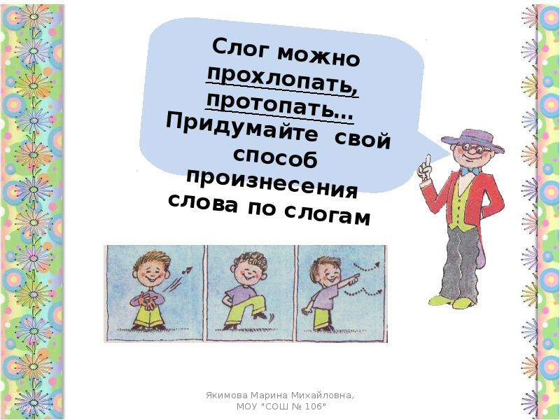 Слог и слогоделение презентация