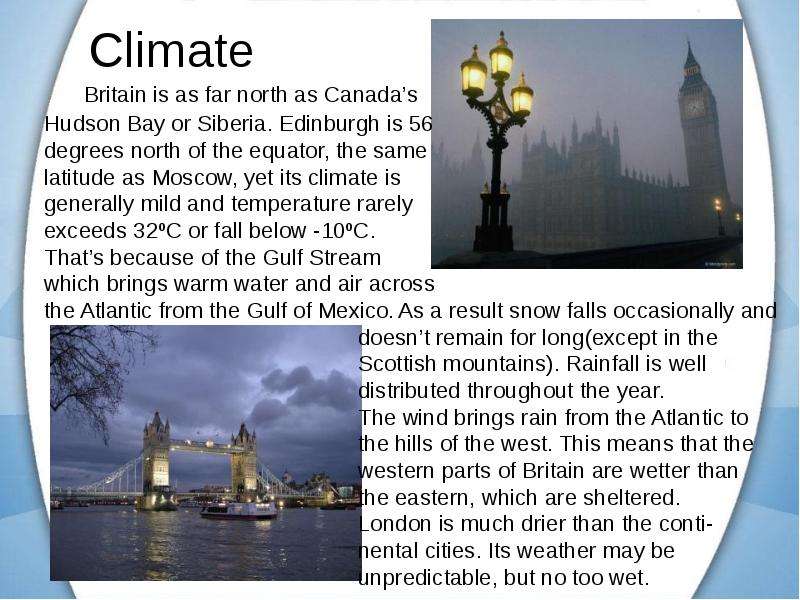 Climate of great britain