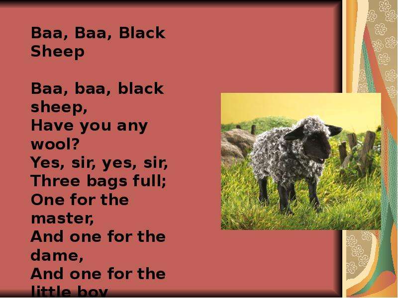 Sheep have your you. Baa Baa Black Sheep текст. Have ye any Wool схема. Baa Baa Black Sheep перевод. Написать русскими буквами английский стих Baa Baa Black Sheep.