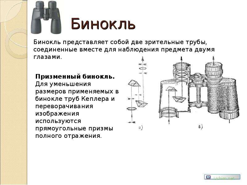 Бинокль физика презентация