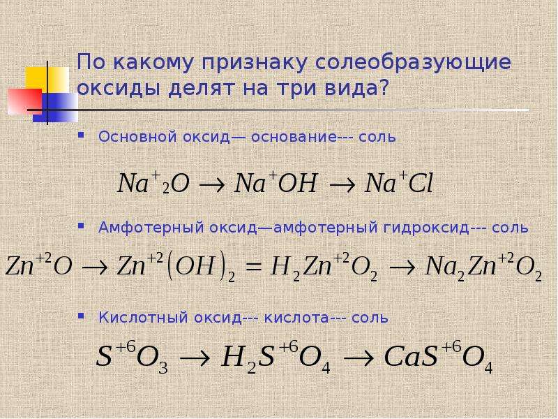 Вместо слов гидроксид и соль впишите в схемы формулы соответствующих веществ оксид гидроксид соль