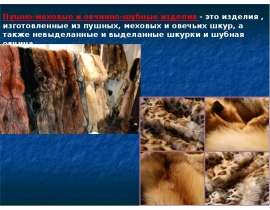 Презентация Пушно-меховые изделия