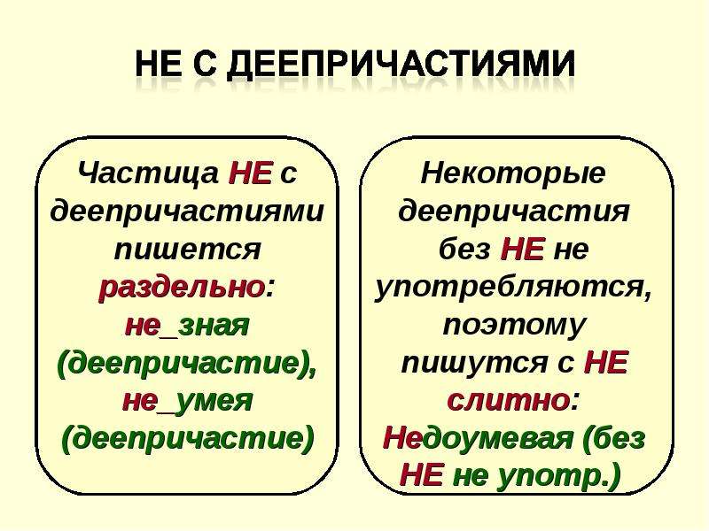 Презентация деепричастие 10 класс русский язык