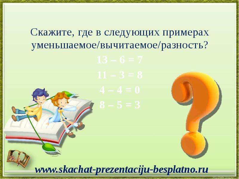 Уменьшите 80 на 6. Уменьшаемое вычитаемое разность таблица. Уменьшаемое вычитаемое разность. Уменьшаемое вычитаемое разность 1 класс таблица. Примеры уменьшаемое вычитаемое разность 1 класс.