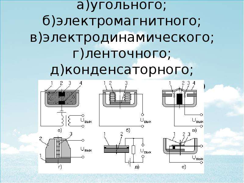 Электромагнитный микрофон схема