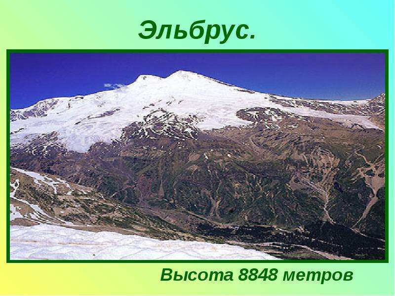 Коллаж горы мира