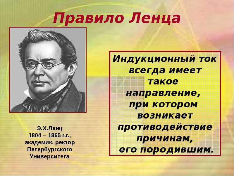 Ленц правило