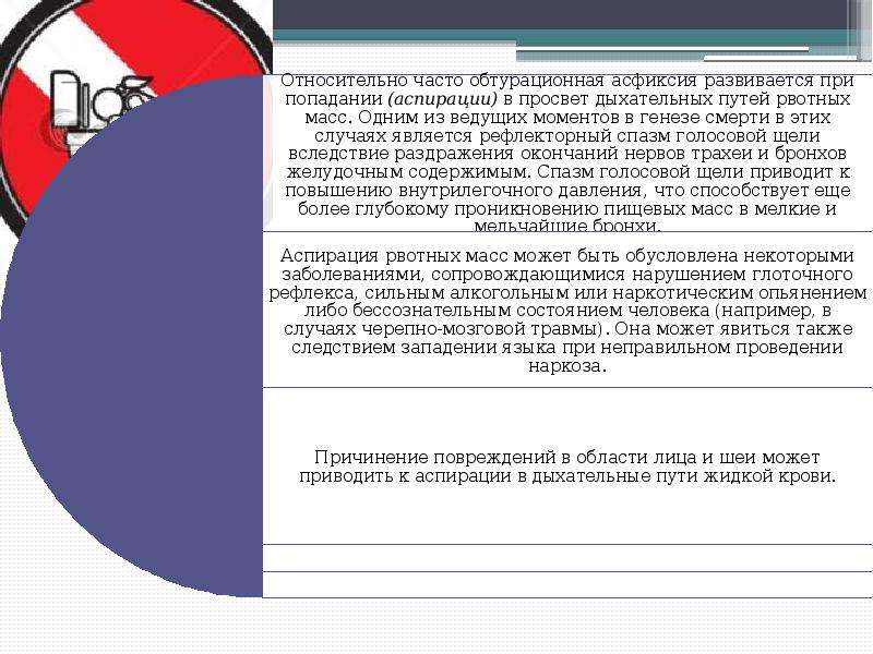 Первое помощь при асфиксия. Аспирационная асфиксия признаки. Аспирационная и обтурационная асфиксия. Симптомы при механической асфиксии. Причины механической асфиксии.