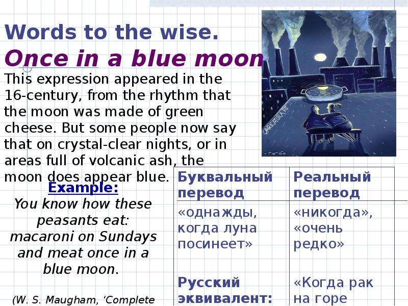 Moon idioms. Идиомы once in a Blue Moon. Once in a Blue Moon idiom. Blue Moon идиома. Once in a Blue Moon идиома.