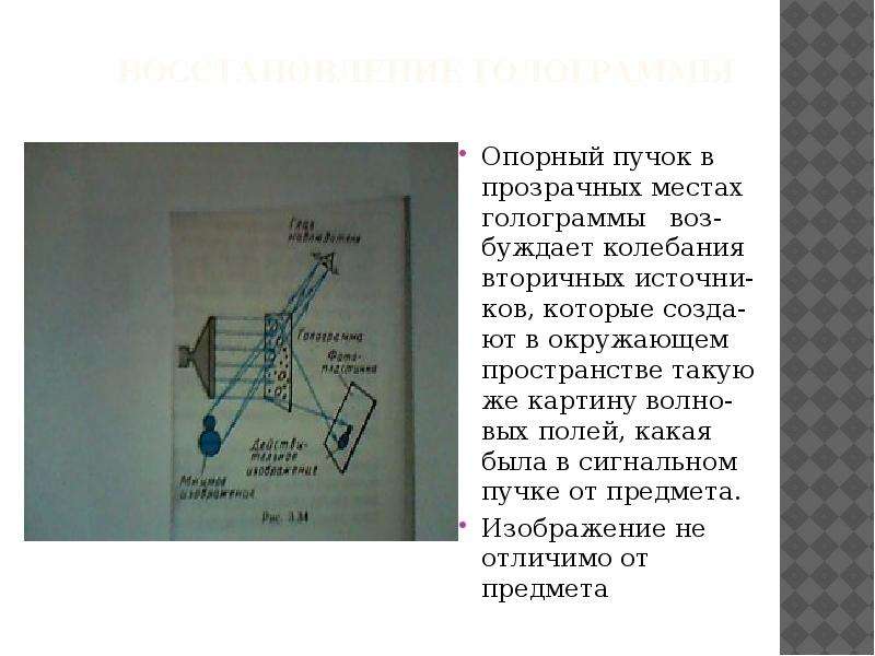 Голография презентация по физике