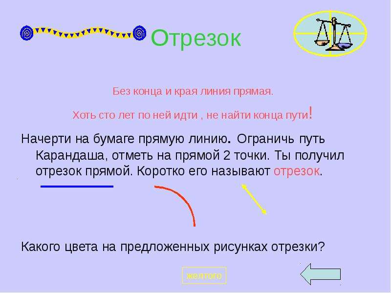 Находится в конце. Отрезок без конца. Без конца и края линия прямая. Начерти прямую линию. Отрезок без начала и конца.