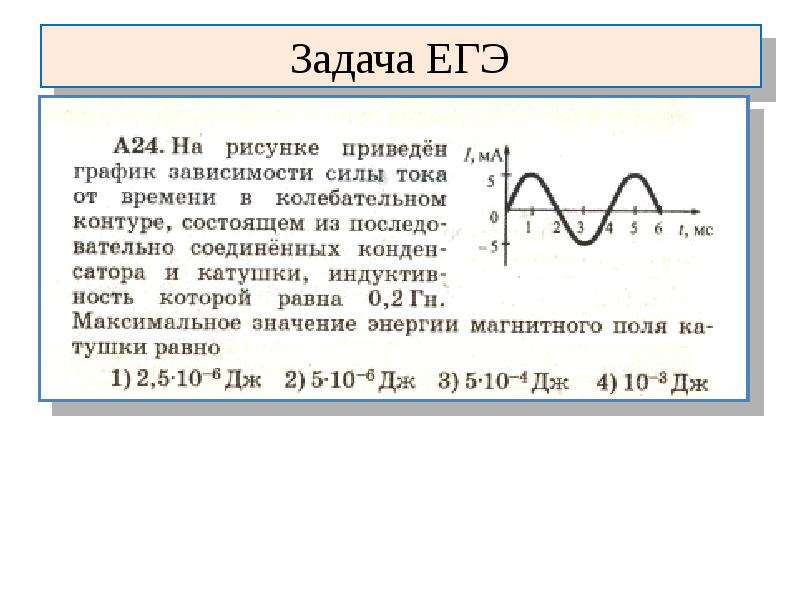 График силы тока в колебательном контуре. Задачи ЕГЭ колебательный контур. Задачи по физике на колебательный контур в цепи. Колебательный контур в цепи переменного тока. Задачи на переменный ток.